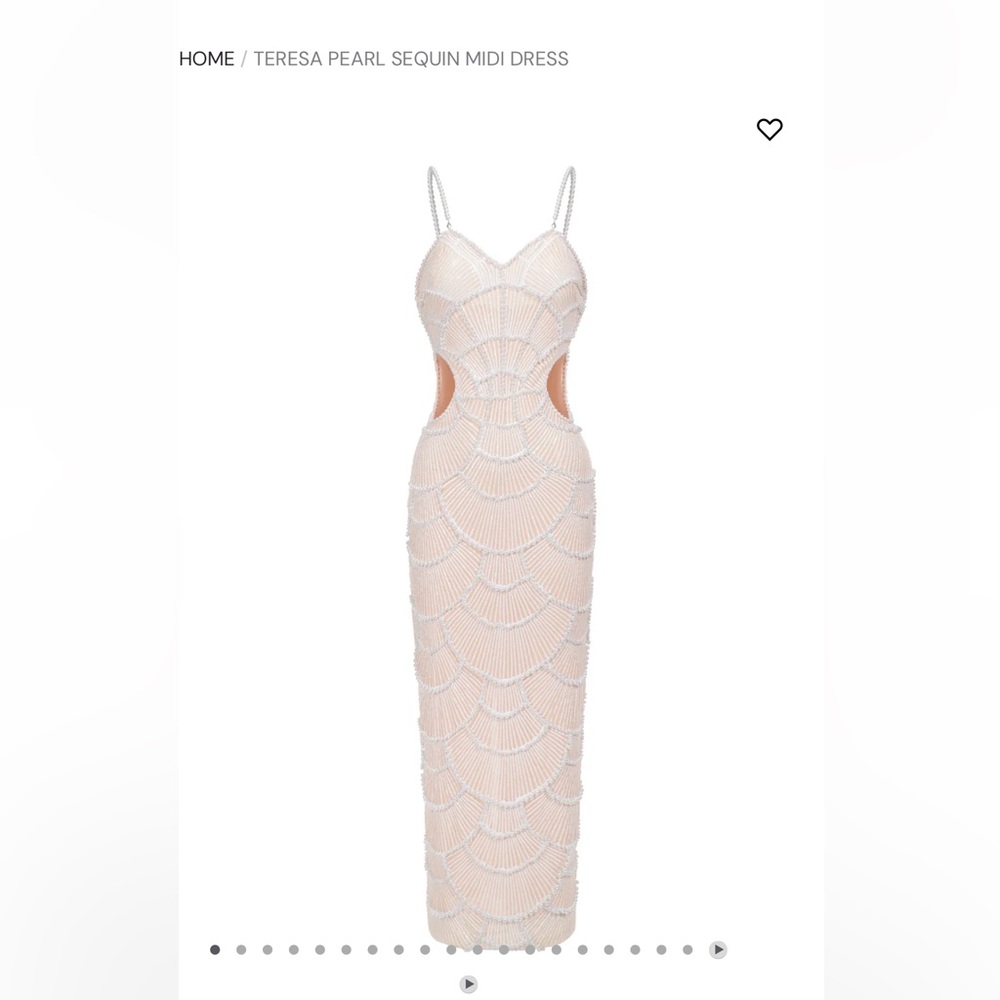 Bella Barnett Teresa Pearl Sequin Midi Dress - Picture 2 of 4